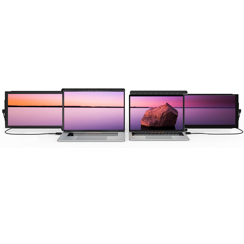 Laptop Screen Extension - 13.3&quot; Full HD triple monitor with HDMI and USB-C port